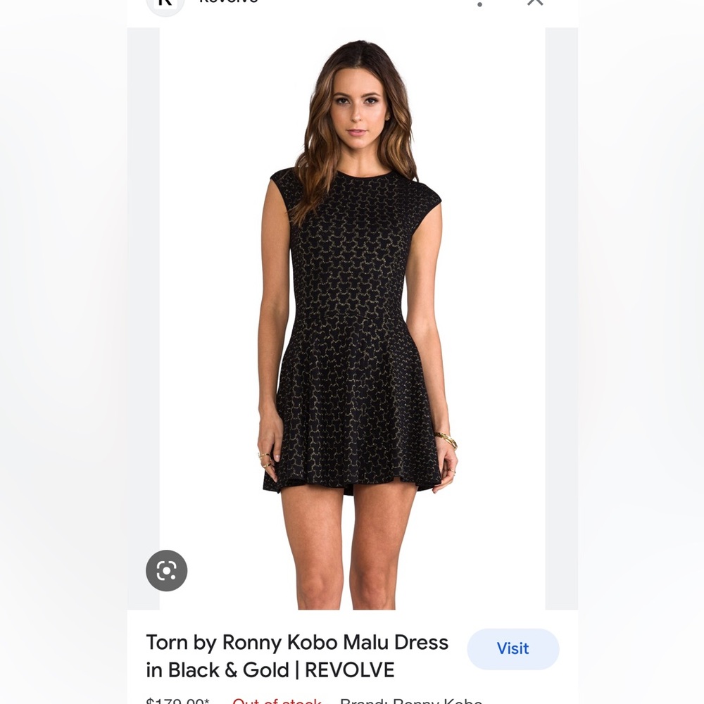 Torn by Ronny Kobo Malu dress sz M
